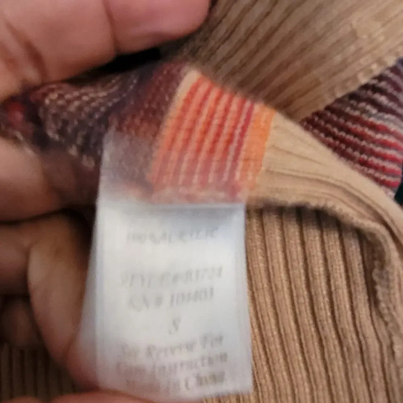 Blu Pepper Womens Cardigan Sweater S Multicolor Geometric Aztec Long Sleeves - Picture 4 of 7